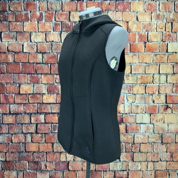 GERRY Weather Resistant Outdoor Women’s Hooded Vest Small Black - Picture 2 of 9